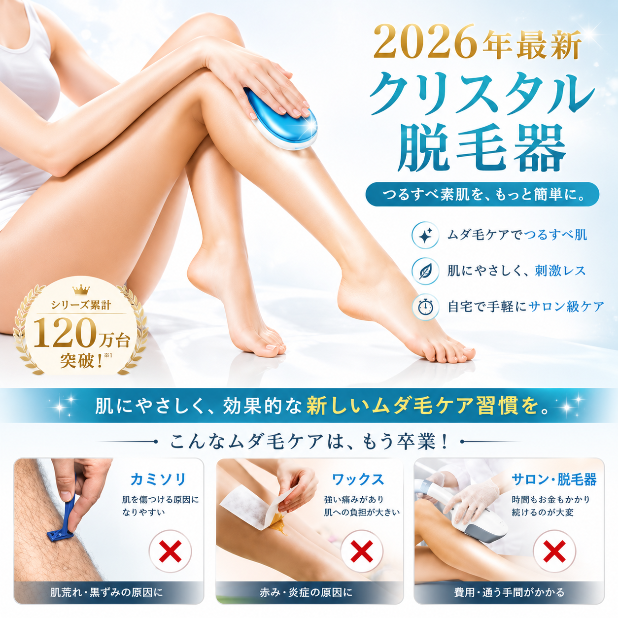 SilkGlow™ ｜ ナノガラスクリスタル除毛器