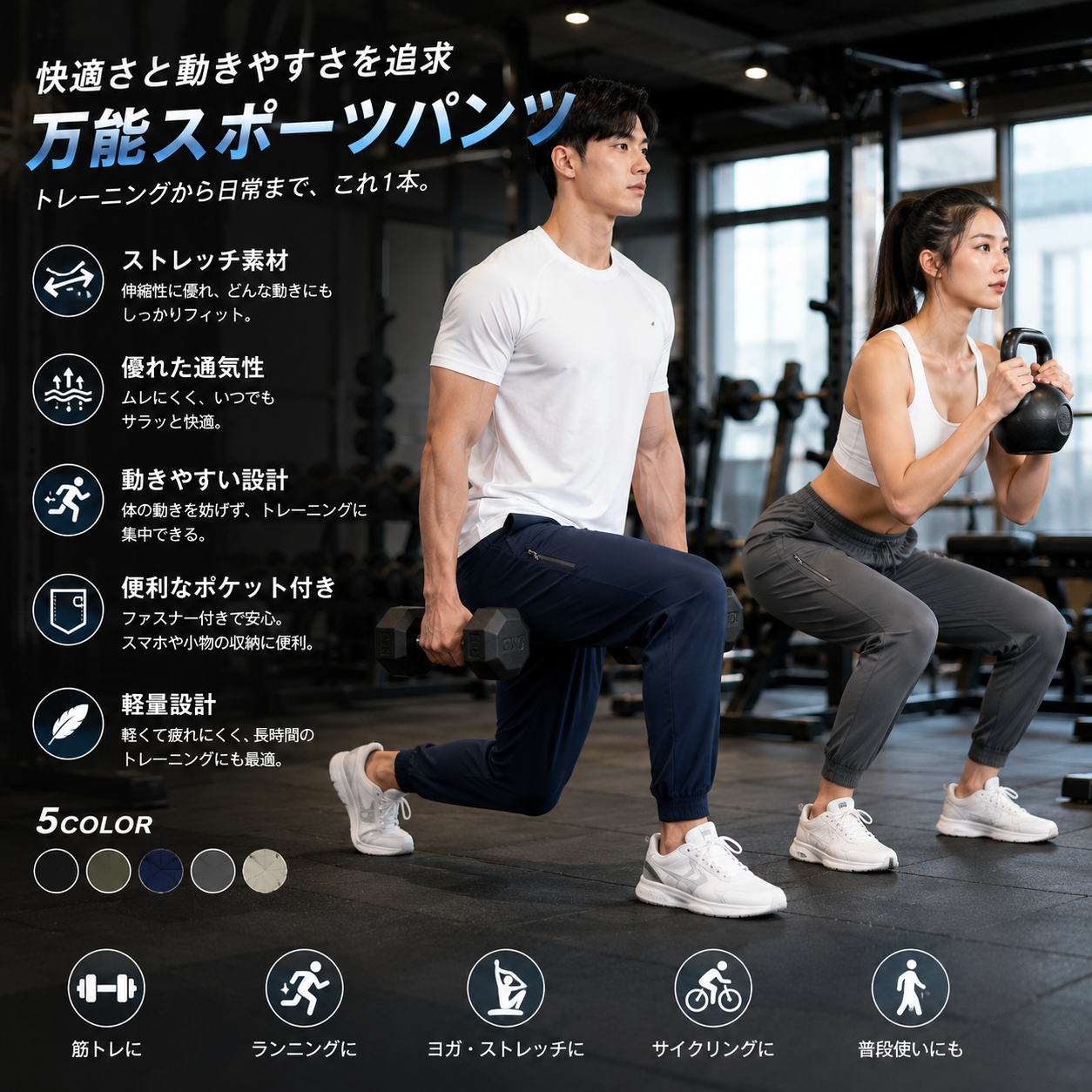 AeroFlex™ | 男女兼用アイスシルクパンツ・2026最新モデル