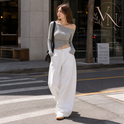 Velora™｜レディースワイドパンツ・上品シルエット・ミニマルデザイン